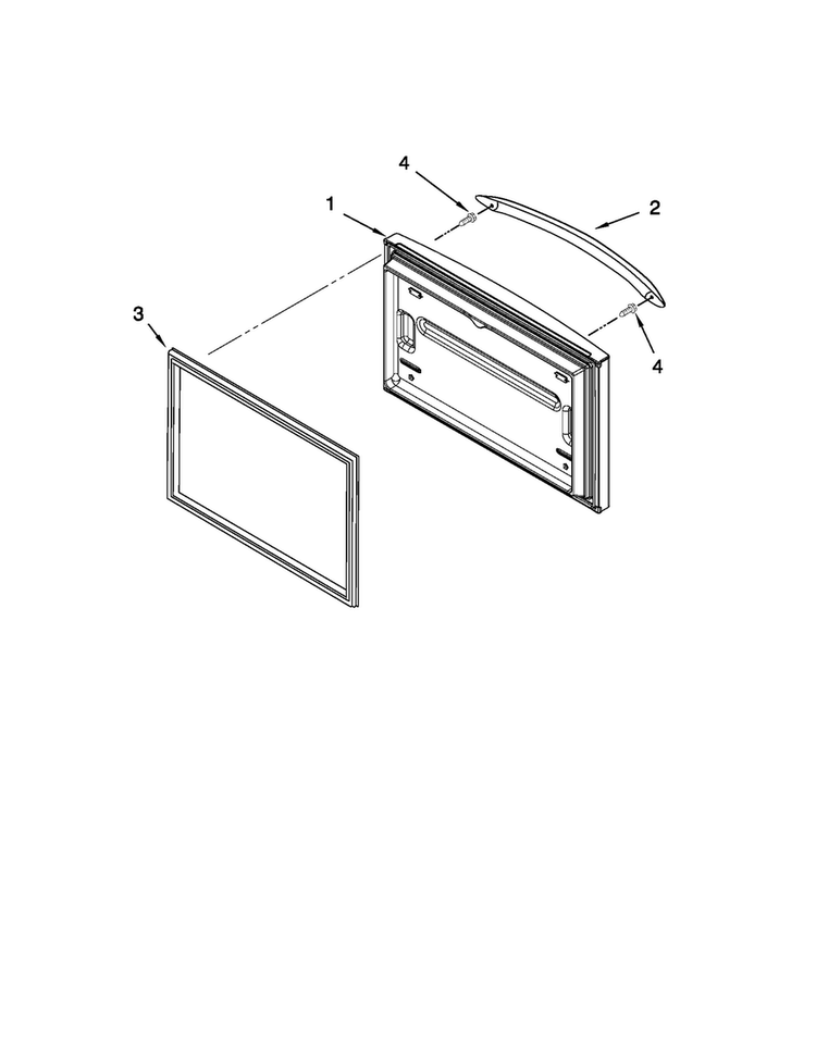 Freezer Door Parts Diagram and Parts List for MFF2258VEM7  Maytag Refrigerator