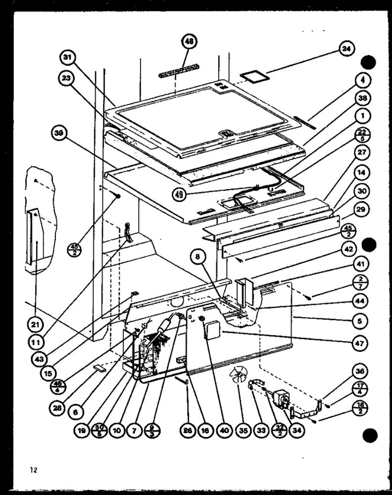 Diagram 3 Diagram and Parts List for IC3H-P7621305W-BM  Amana Refrigerator