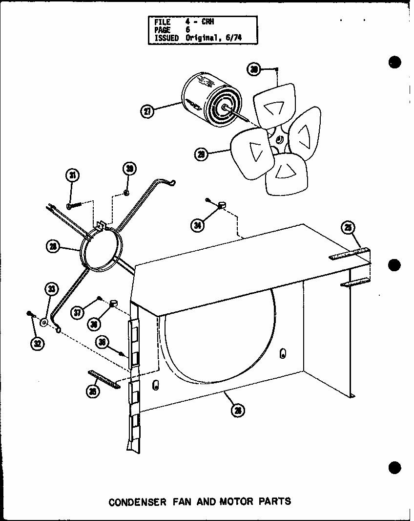 Section 6 Diagram and Parts List for CRH5-1 P58372-28C Amana Air Conditioner