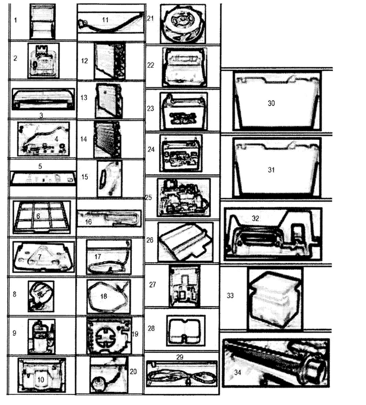 Main Assy Diagram and Parts List for 25155530510  Kenmore Dehumidifier