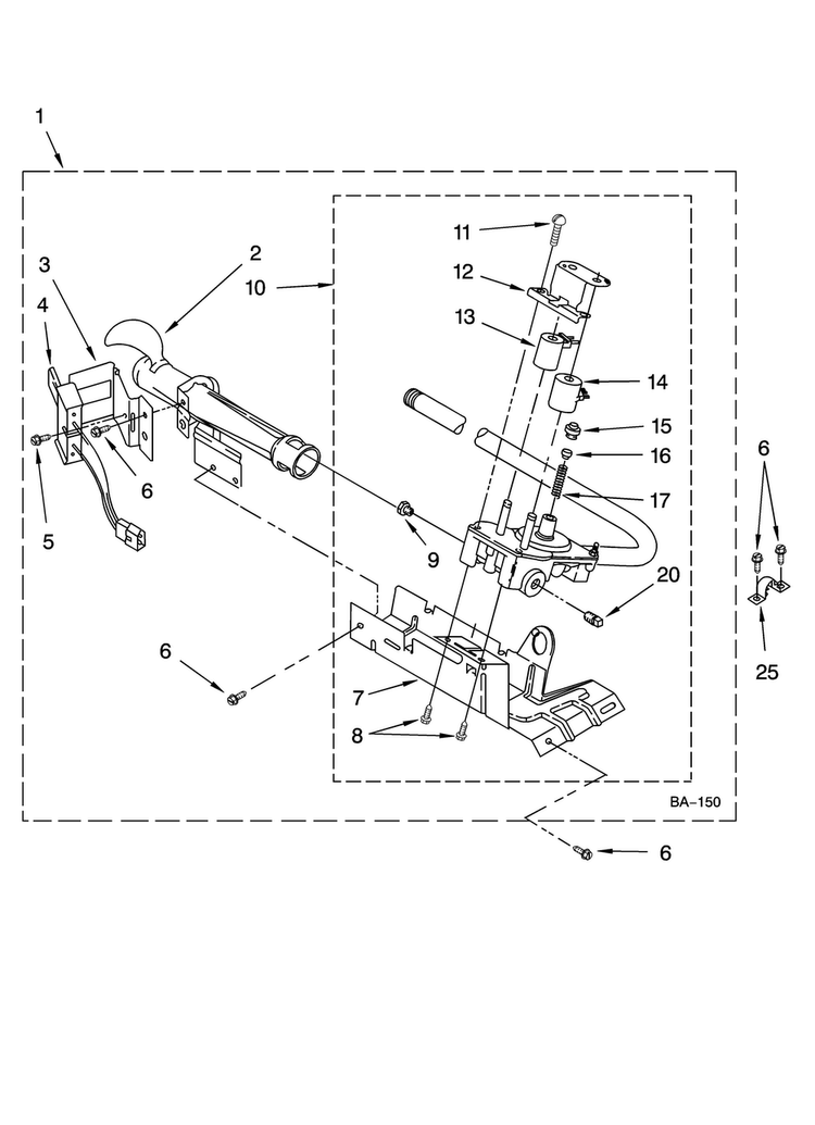 8318272 Burner Assembly, Optional Parts Diagram and Parts List for MGDC500VW1  Maytag Dryer