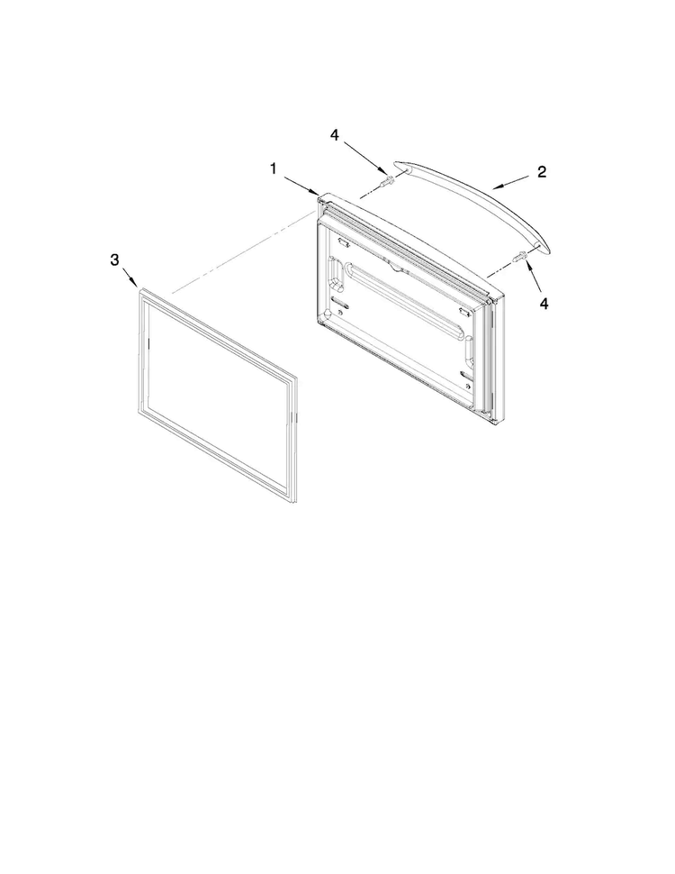 Freezer Door Parts Diagram and Parts List for MFF2258VEM8  Maytag Refrigerator