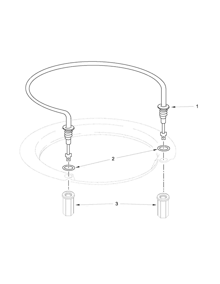 Heater Parts Diagram and Parts List for MDB8959SBB3  Maytag Dishwasher