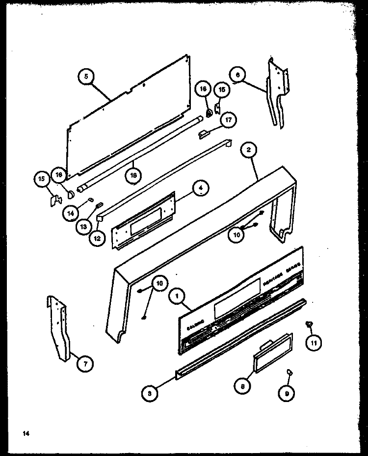 Page 6 Diagram and Parts List for RLT365UL P1141094N L Amana Range