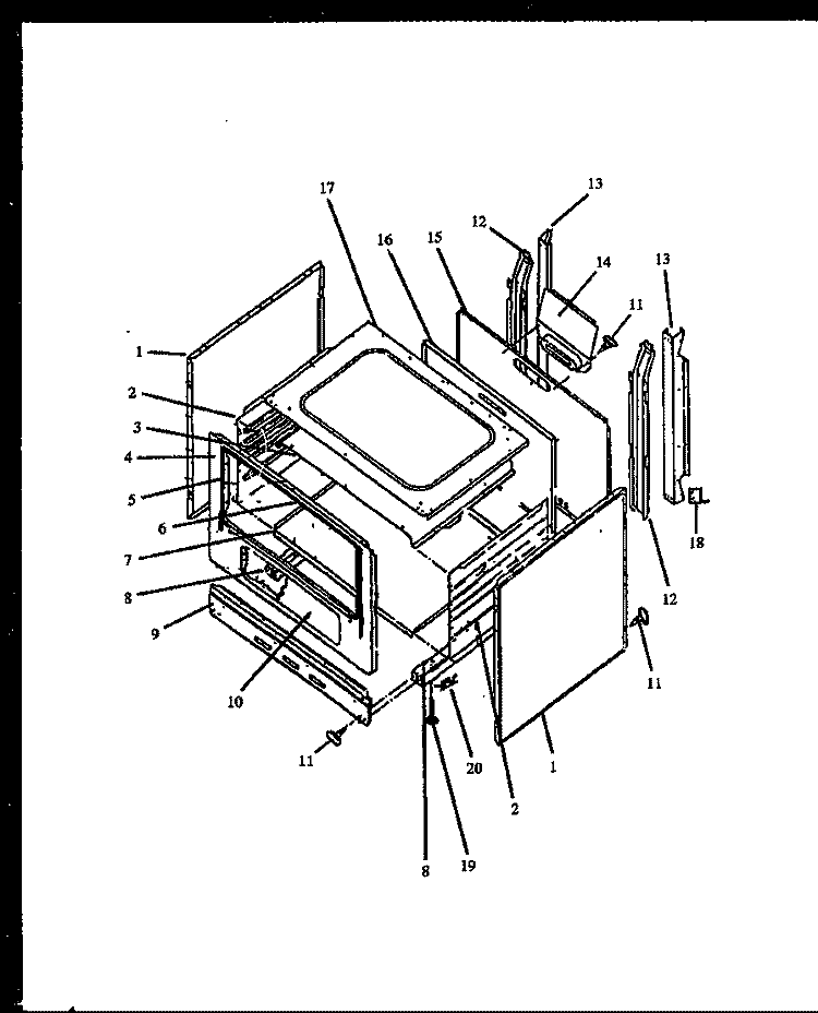 Page 1 Diagram and Parts List for SBP26ZZW P1142376N W Amana Range