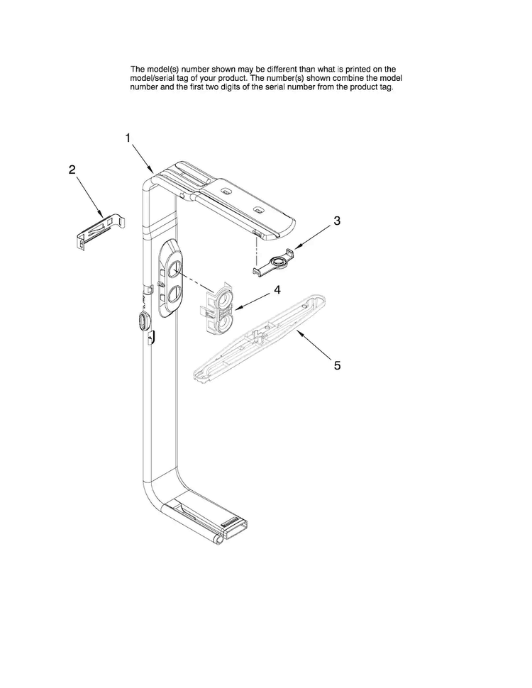 Upper Wash And Rinse Parts Diagram and Parts List for MDB6701AWQ3  Maytag Dishwasher
