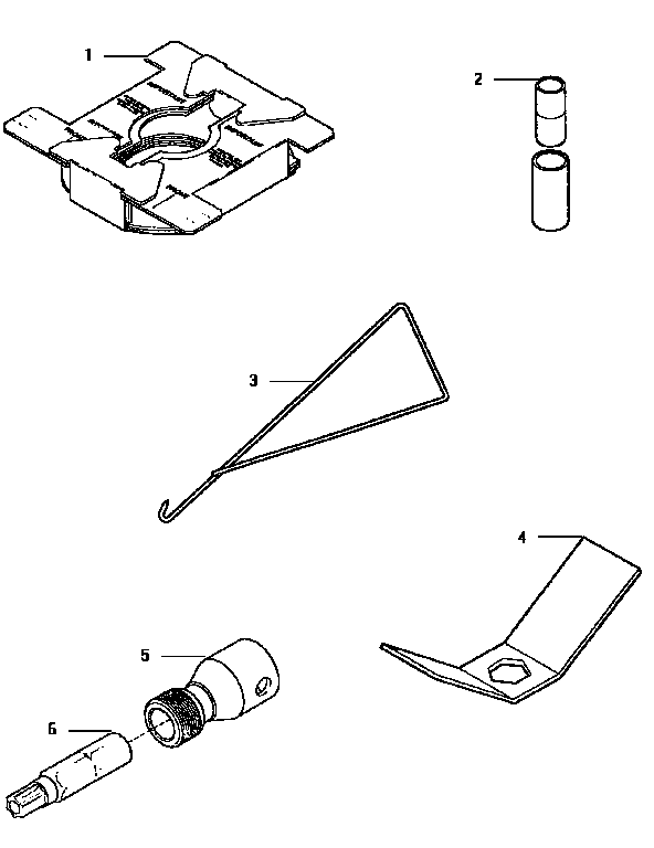 Special Tools Diagram and Parts List for LW8413W2 LW8413W2A Amana Washer