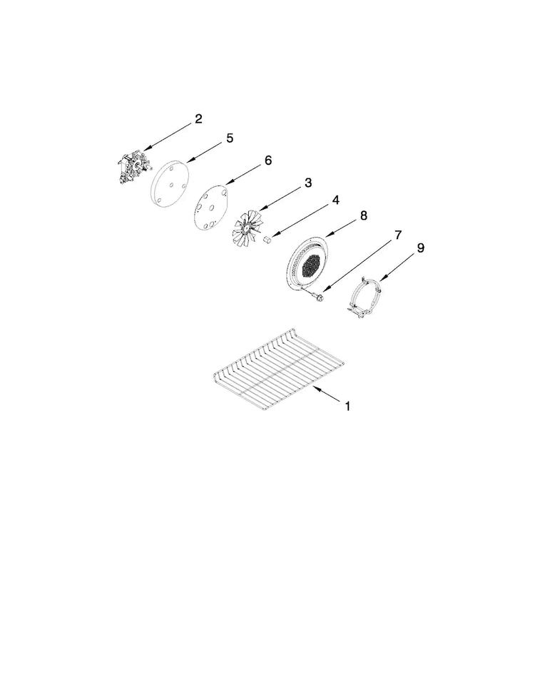 Internal Oven Parts Diagram and Parts List for MGT8885XB01  Maytag Range