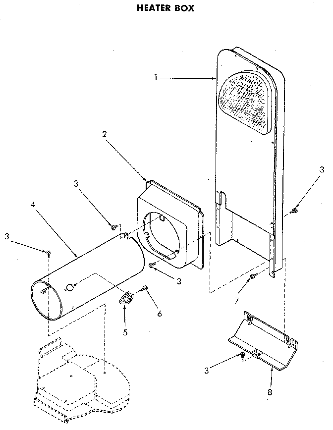 Heater Diagram and Parts List for NG4819L53738  Speed Queen Dryer