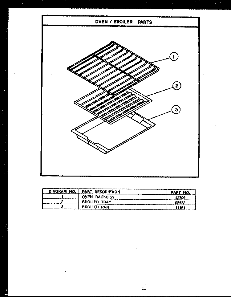 OVEN / BROILER PARTS Diagram and Parts List for PKO-151  Amana Wall Oven