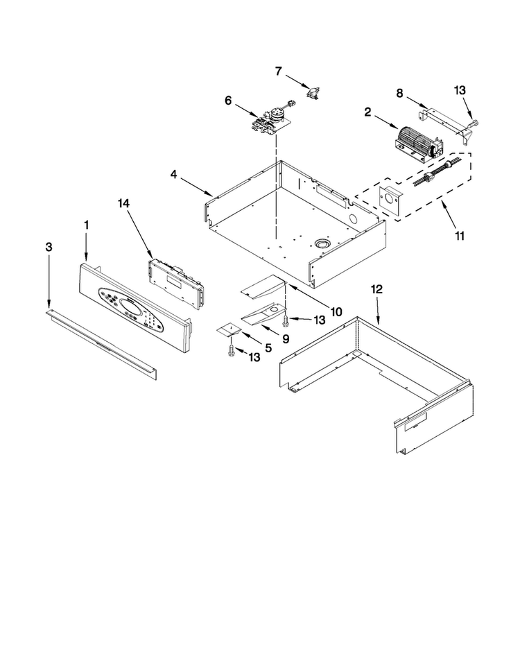 Control Panel Parts Diagram and Parts List for MMW5530DAB20  Maytag Microwave Oven Combo