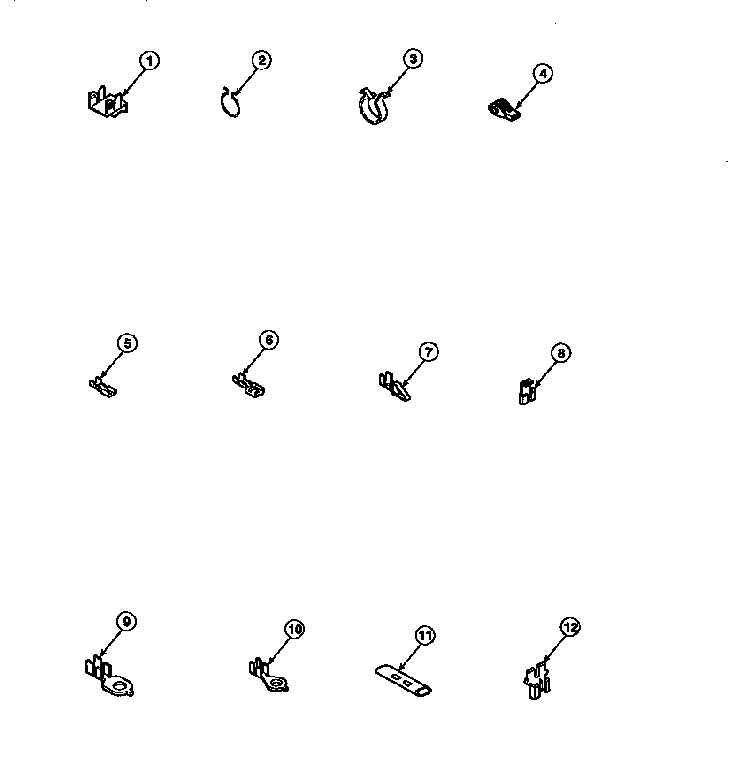 Terminals Diagram and Parts List for CW8202W2-PCW8202W2B  Crosley Washer