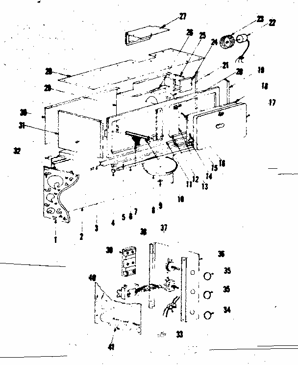 High Duct Range Hood Diagram and Parts List for 1436106800  Kenmore Range Hood