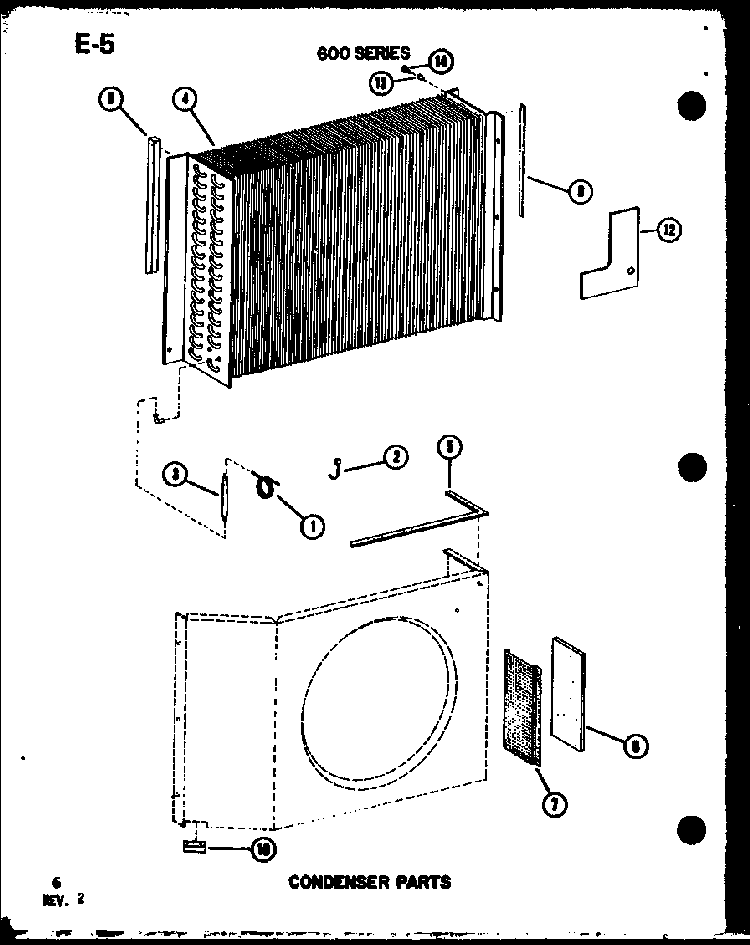 Condenser Parts Diagram and Parts List for 624-3P P67119-31R Amana Air Conditioner
