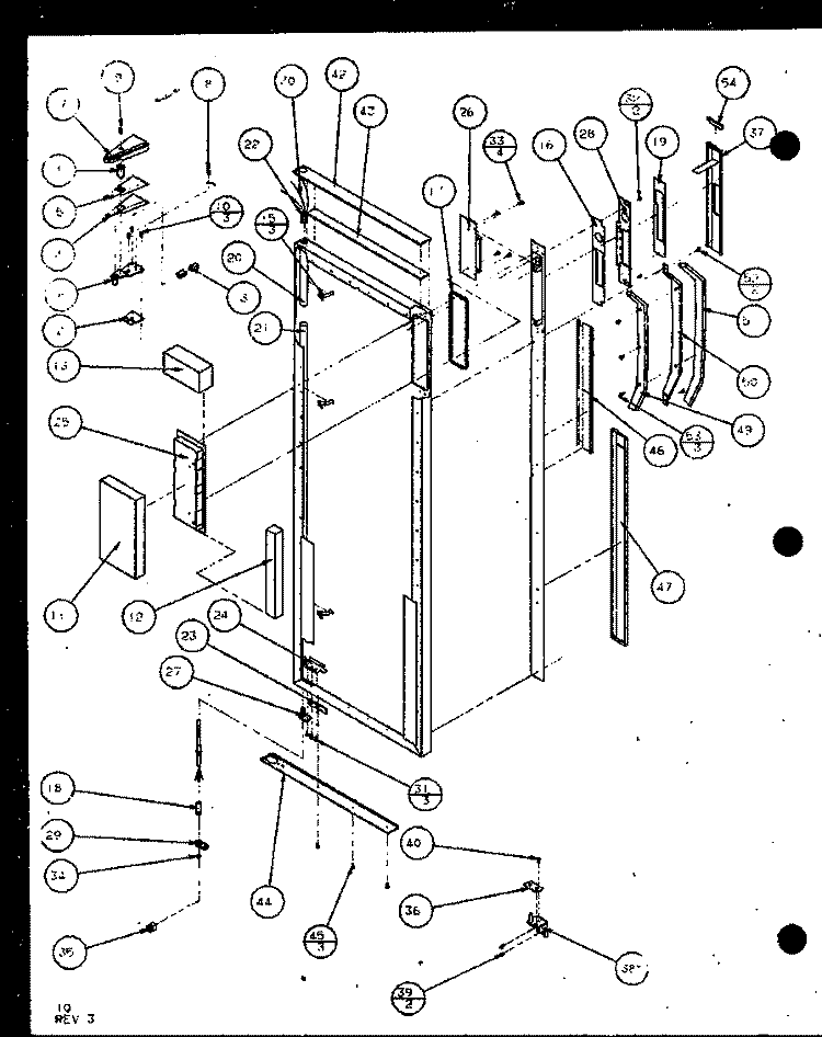 REF DOOR Diagram and Parts List for SXDE25JP P7870129W Amana Refrigerator