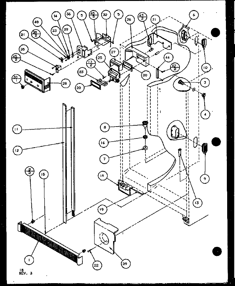 REF Diagram and Parts List for SCD19J P7804506W Amana Refrigerator