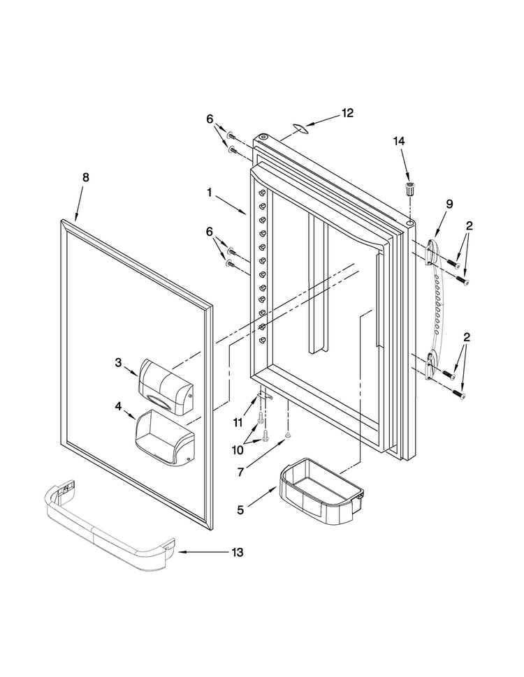 Refriger Diagram and Parts List for MBF2254HEQ4  Maytag Refrigerator
