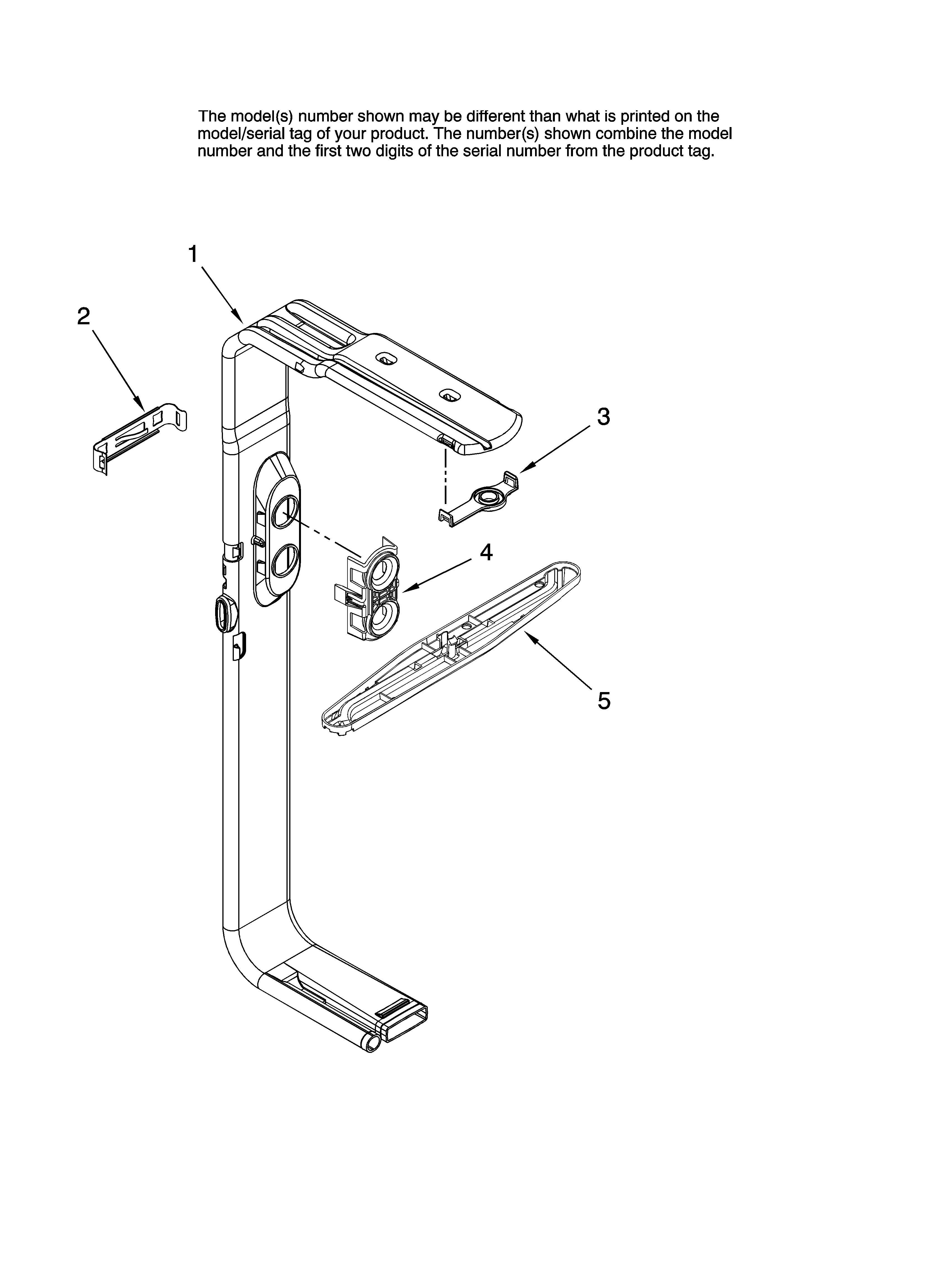 Upper Wash And Rinse Parts, Optional Parts (not Includ Diagram and Parts List for MDB8601AWS41  Maytag Dishwasher