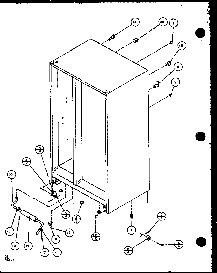 DRAIN Diagram and Parts List for SX22ML P1120604W L Amana Refrigerator