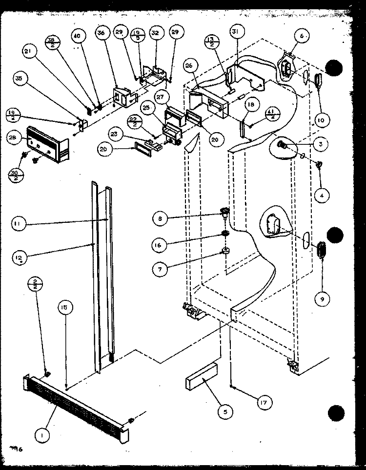 REF Diagram and Parts List for SZ25MPL P1120712W L Amana Refrigerator