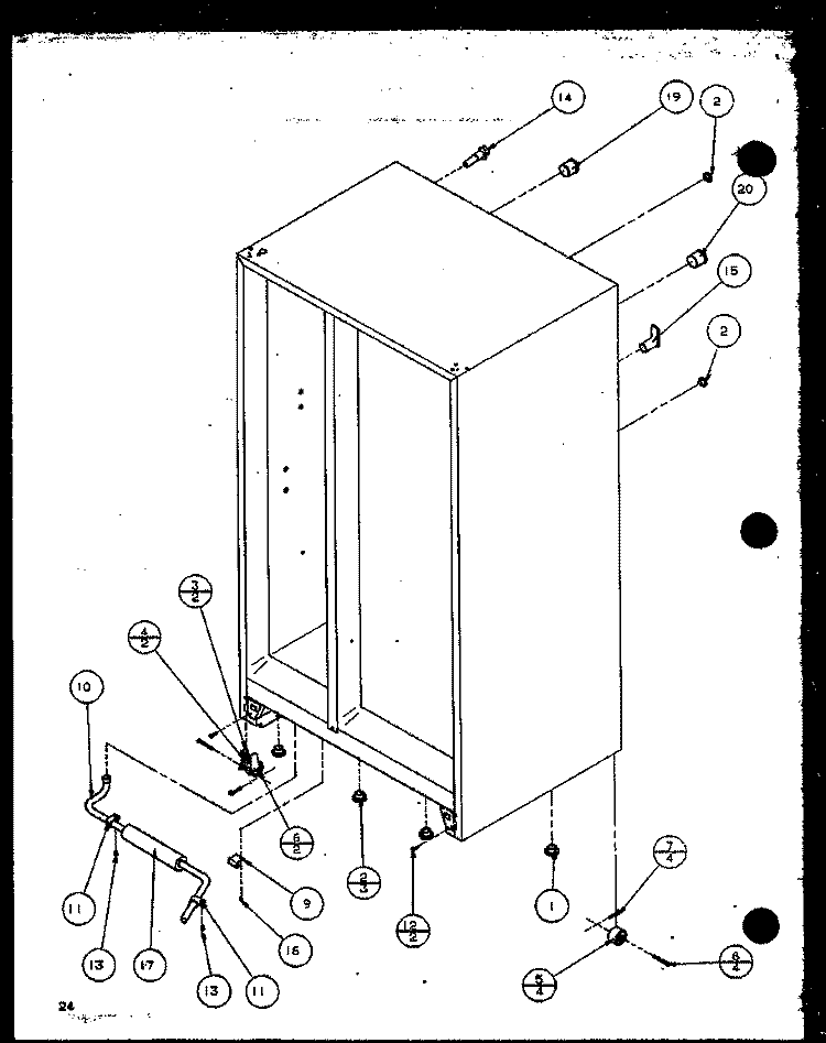 DRAIN Diagram and Parts List for SZ25MPL P1120712W L Amana Refrigerator