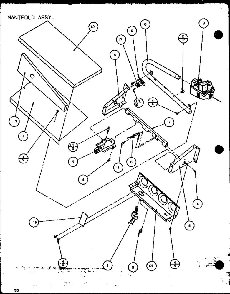 Manifold Assembly 2 Diagram and Parts List for LOK501A P6484101C Amana Air Conditioner