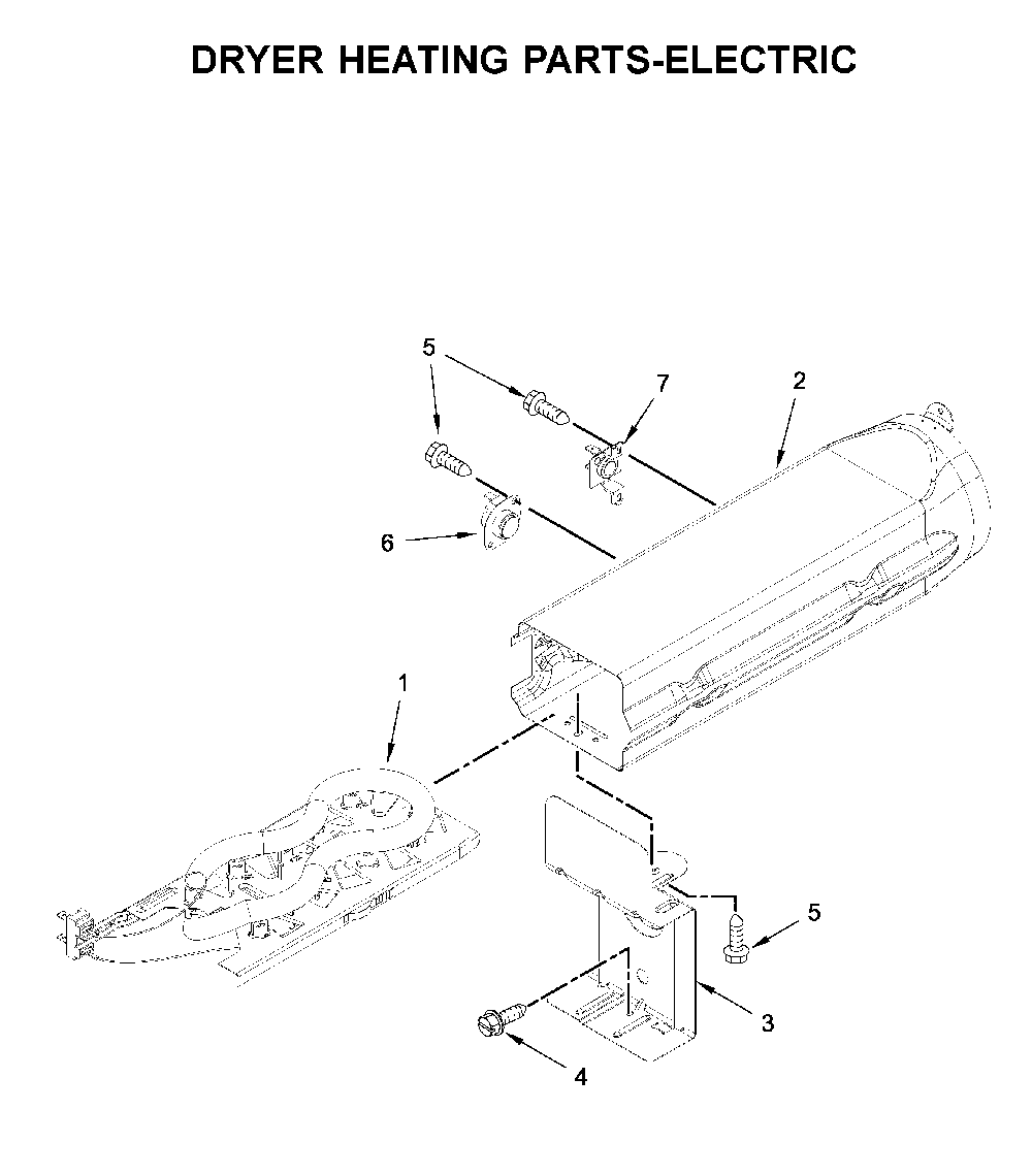 Dryer heating parts-electric Diagram and Parts List for MED6230HW0  Maytag Dryer