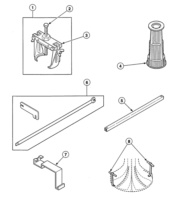 Tools 2 Diagram and Parts List for SWT021LA  Speed Queen Washer