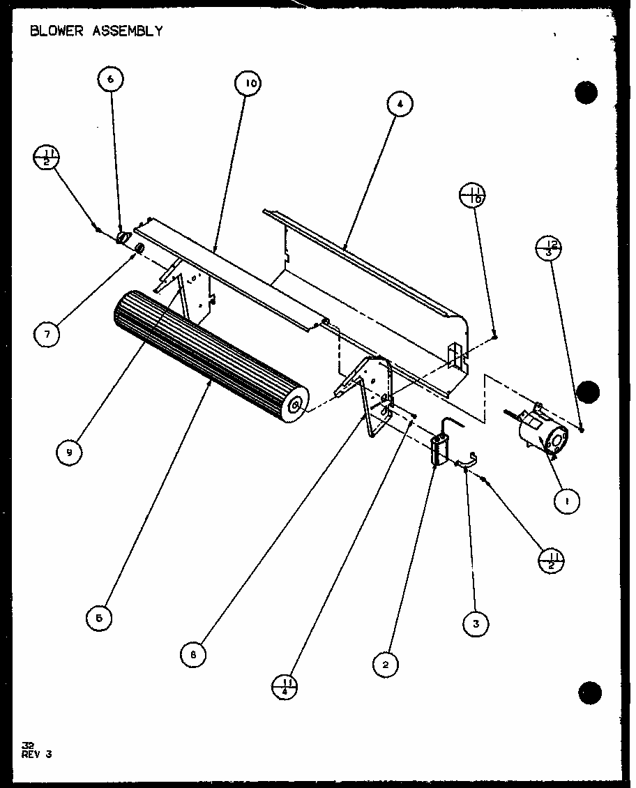 Blower Assembly (pth09300e/p9806808r) (pth09400e/p9806908r) (pth09300ec/p9811808r) (pth09400ec/p9872308r) Diagram and Parts List for PTH09400F P1102701R Amana Air Conditioner
