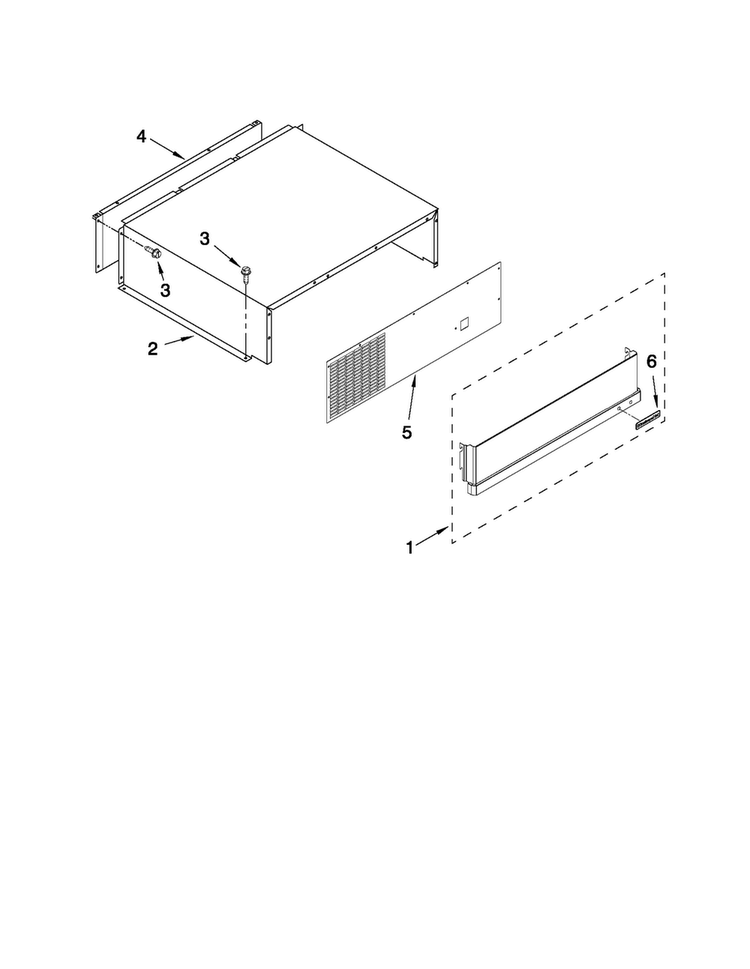 Top Grille And Unit Cover Parts Diagram and Parts List for JS42PPDUDB14  Jenn-Air Refrigerator