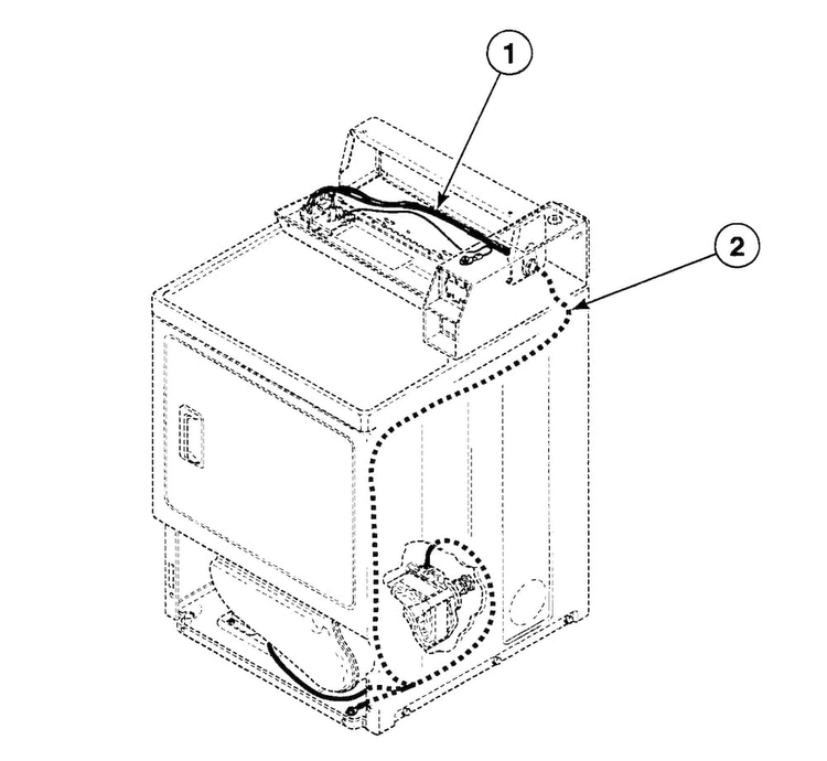 Harnesses Diagram and Parts List for SDE907QF1500  Speed Queen Dryer