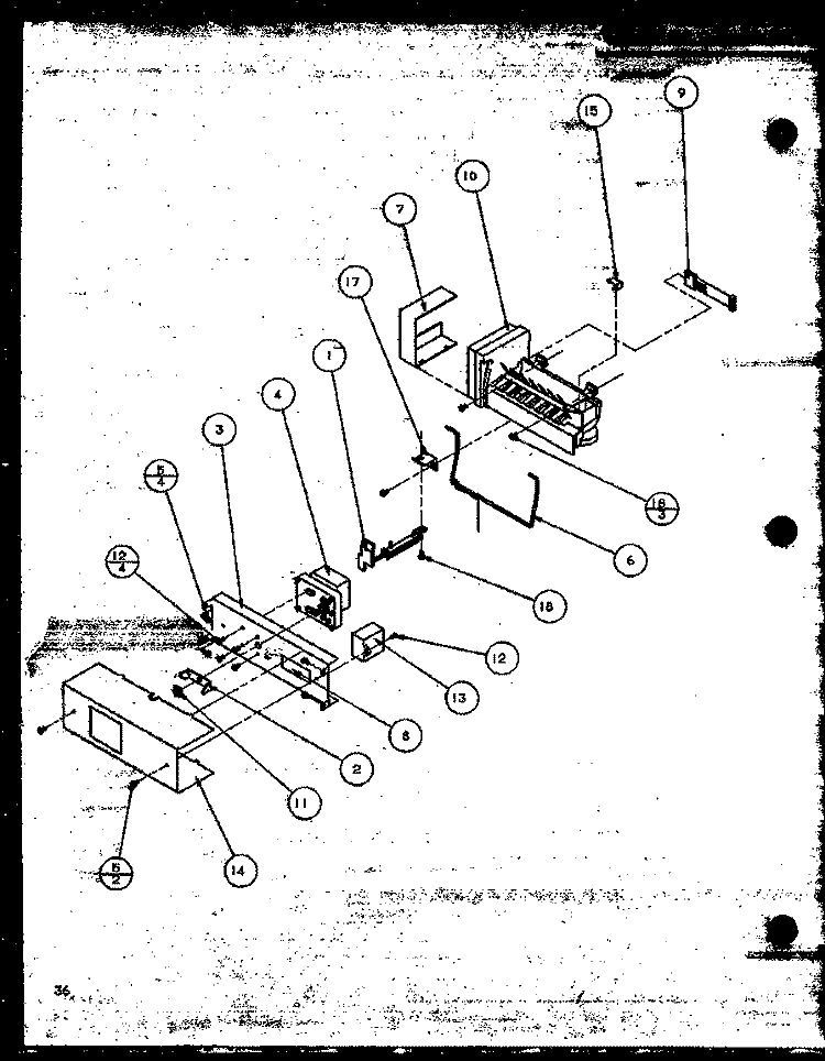 ICE MAKER Diagram and Parts List for SBD20MW P1120201W W Amana Refrigerator