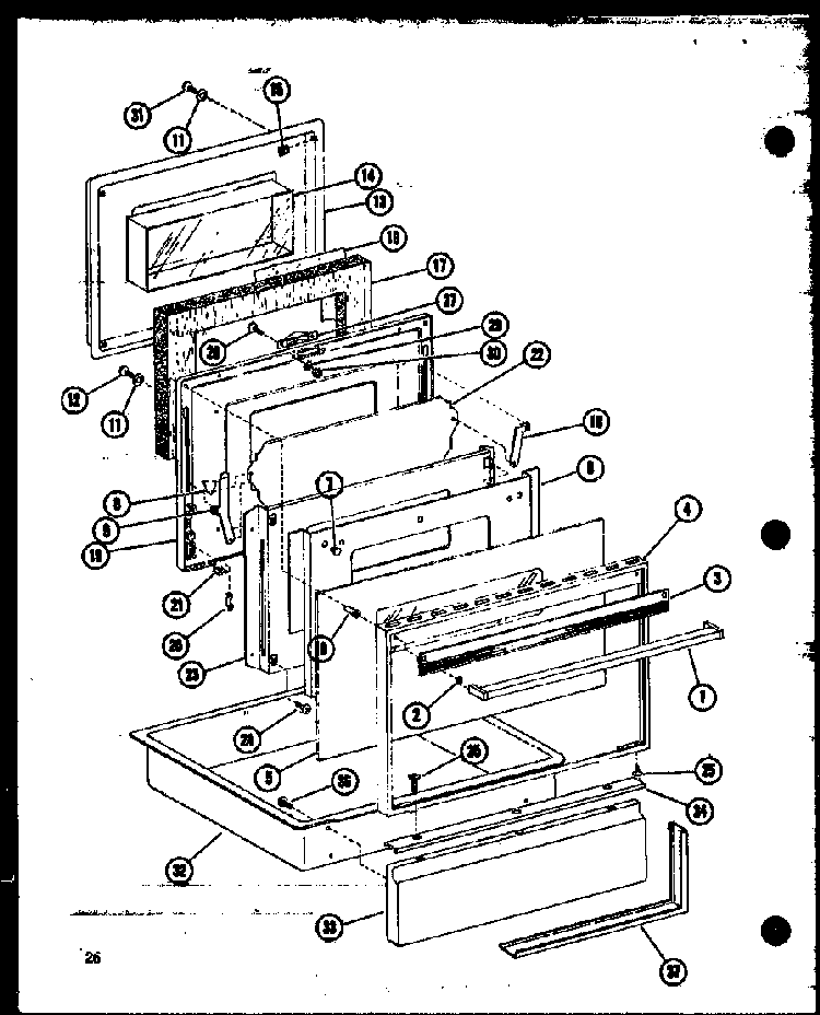 Section 8 Diagram and Parts List for RCC-6-P85318-1S  Amana Microwave