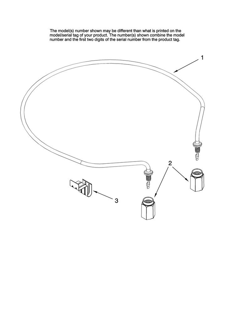 Heater Parts Diagram and Parts List for MDB8851AWS0  Maytag Dishwasher