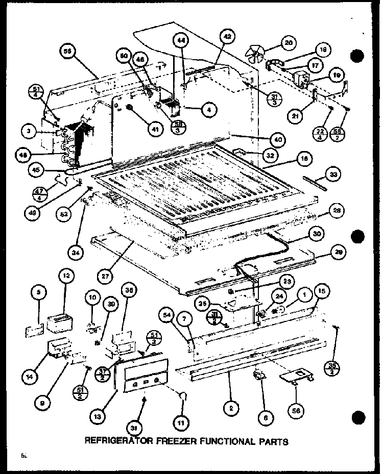 Section 16 Diagram and Parts List for CIC-4-P7621302W  Amana Refrigerator