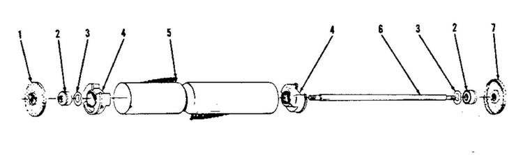 Agitator Diagram and Parts List for U4531  Hoover Upright Vacuum