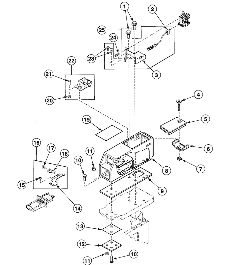Meter Case 2 Diagram and Parts List for SDE107QF1724  Speed Queen Dryer