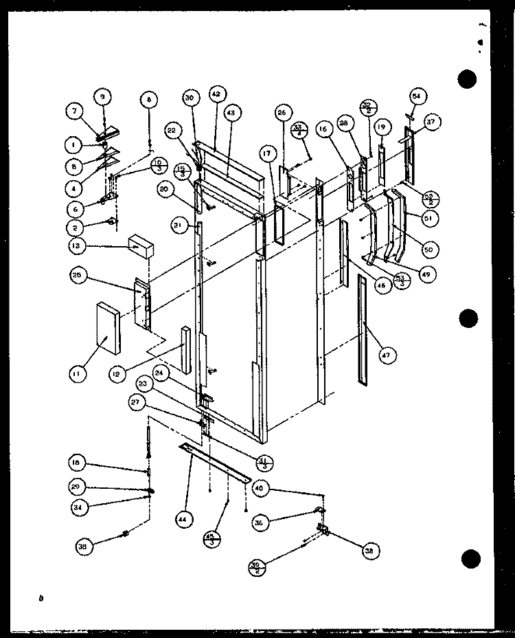REF DOOR Diagram and Parts List for SZDE25K P1102510W Amana Refrigerator