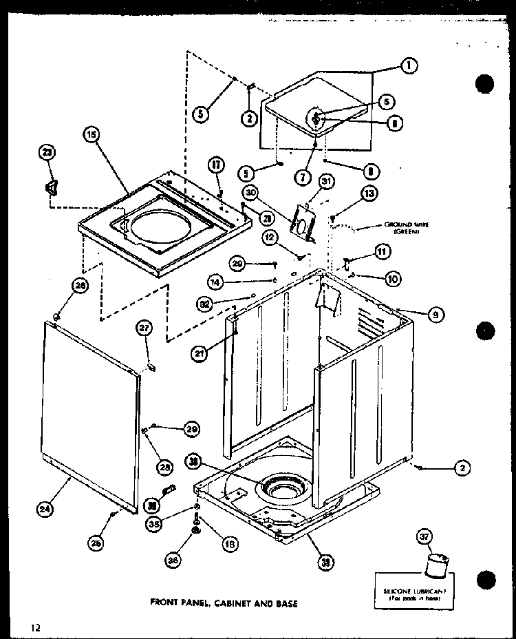 Section 9 Diagram and Parts List for LW1502 P7762132W Amana Washer