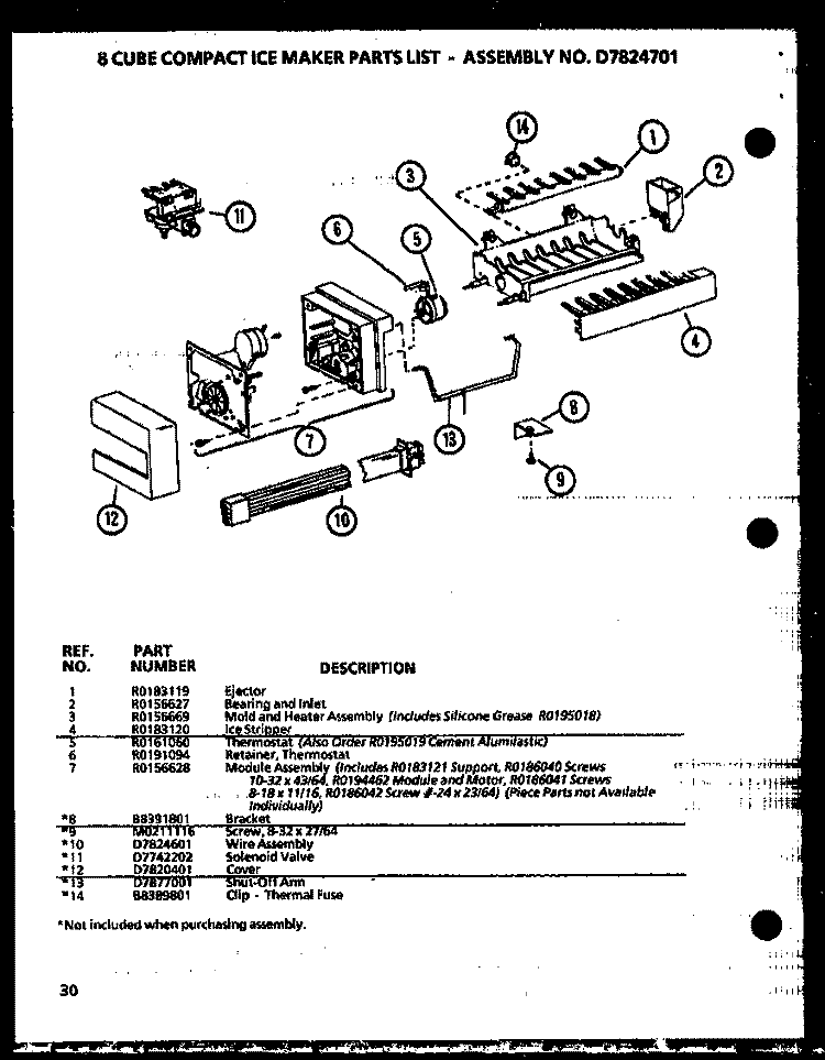 Page 16 Diagram and Parts List for SZDE25K P1102510W Amana Refrigerator