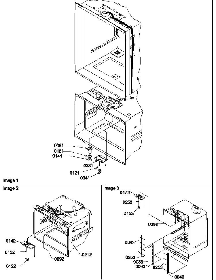 Light Switches & Drain Funnel Diagram and Parts List for BC21VL-P1321506WL  Amana Refrigerator