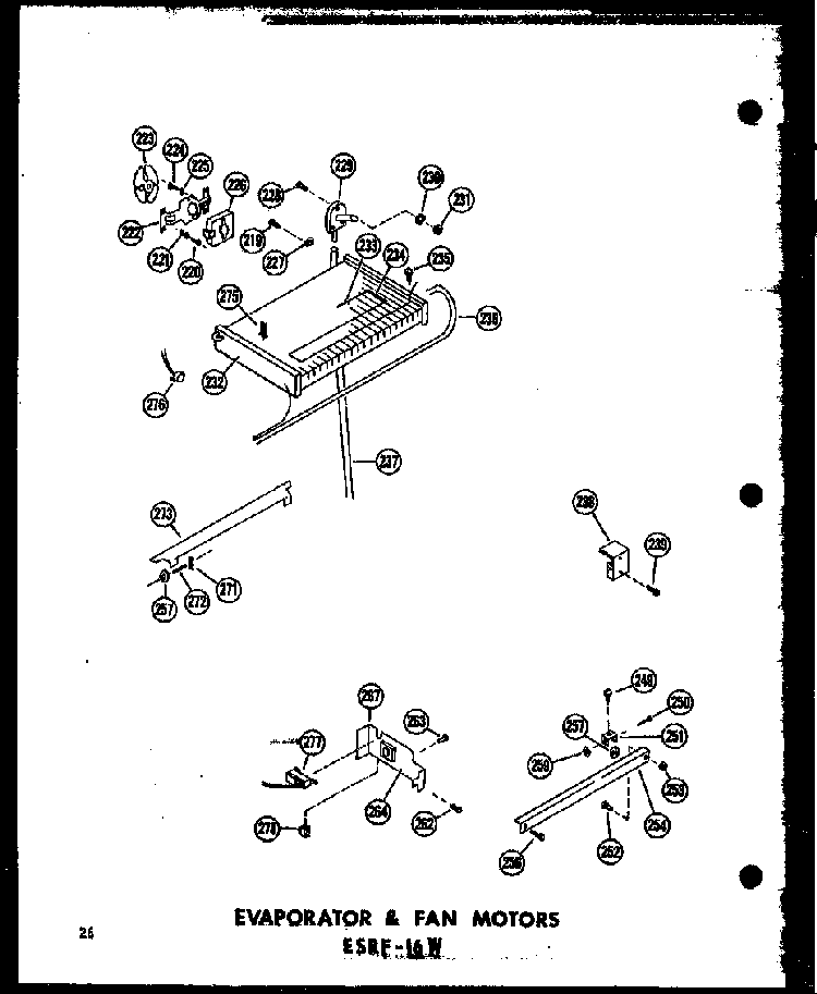 Section 4 Diagram and Parts List for ESRF-16W-C-P60303-23WC  Amana Refrigerator