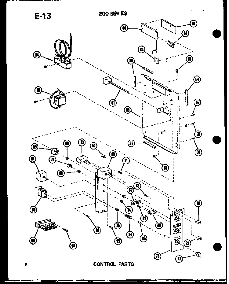 Section 2 Diagram and Parts List for 215-3EW P55417-26R Amana Air Conditioner