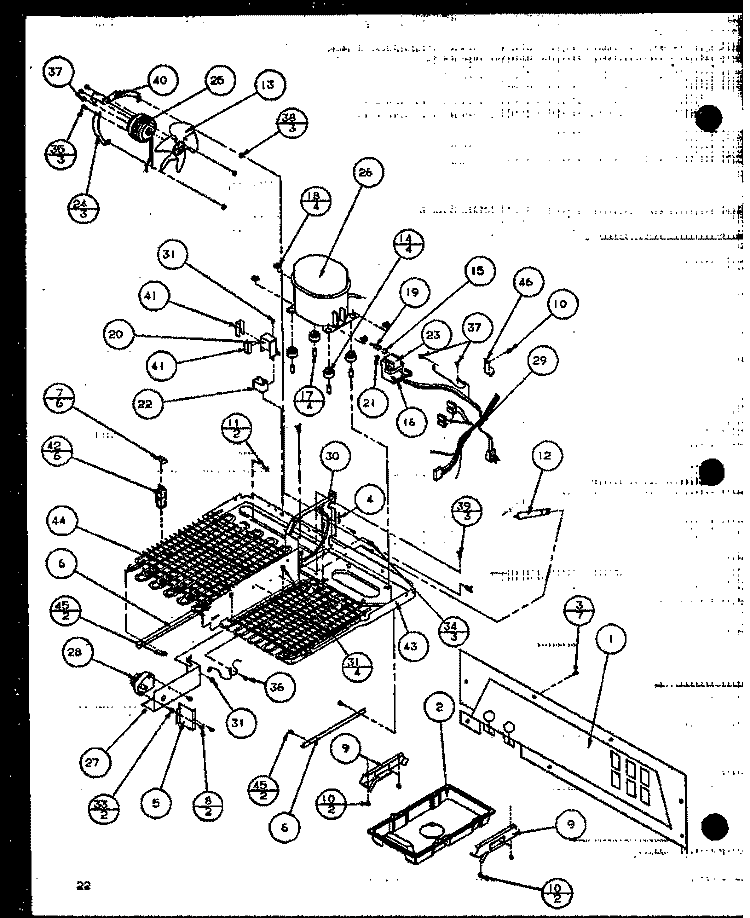 MACHINNE COMPARTMENT Diagram and Parts List for SZI20K P1102507W Amana Refrigerator