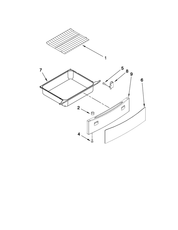 Drawer And Rack Parts Diagram and Parts List for JGS8750CDS01  Jenn-Air Range