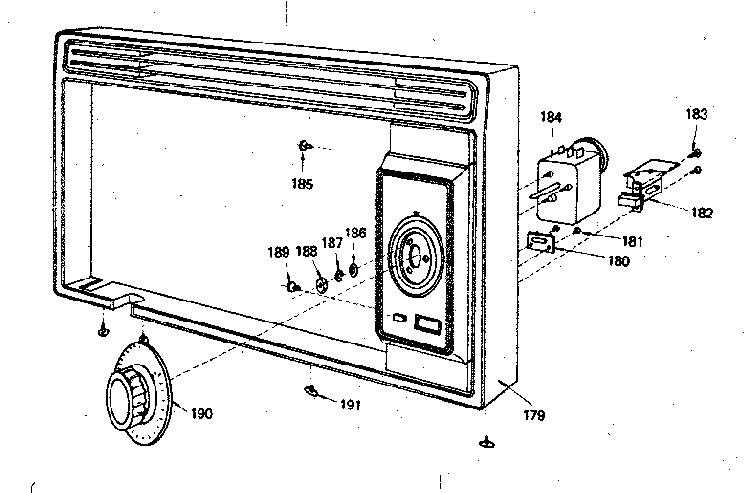 Panel Assembly Diagram and Parts List for 5629907310  Kenmore Microwave