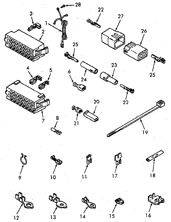 Power Cord And Wire Terminals Diagram and Parts List for NA4621W33721  Speed Queen Washer