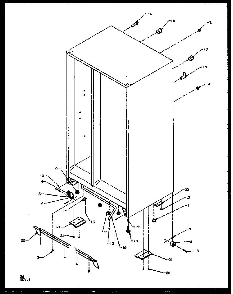 Drain Diagram and Parts List for SZ25NE-P1162702WE  Amana Refrigerator