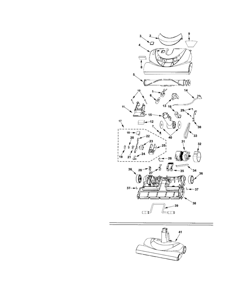 Power-mate Diagram and Parts List for 11627515701  Kenmore Canister Vacuum