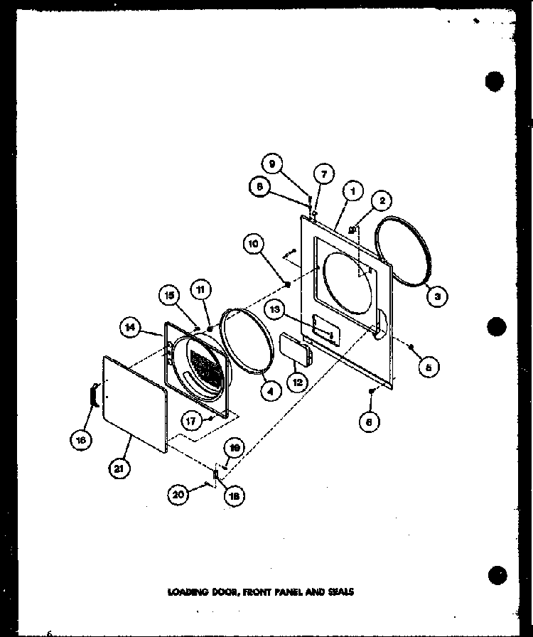 Section 10 Diagram and Parts List for LG2501 P7762206W Amana Dryer